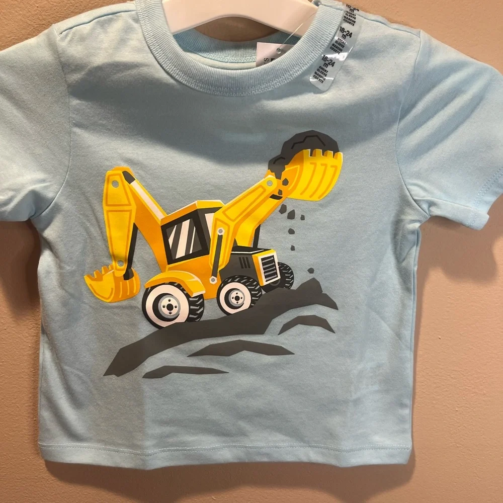 The Children's Place Blue and Yellow Construction Vehicle Toy